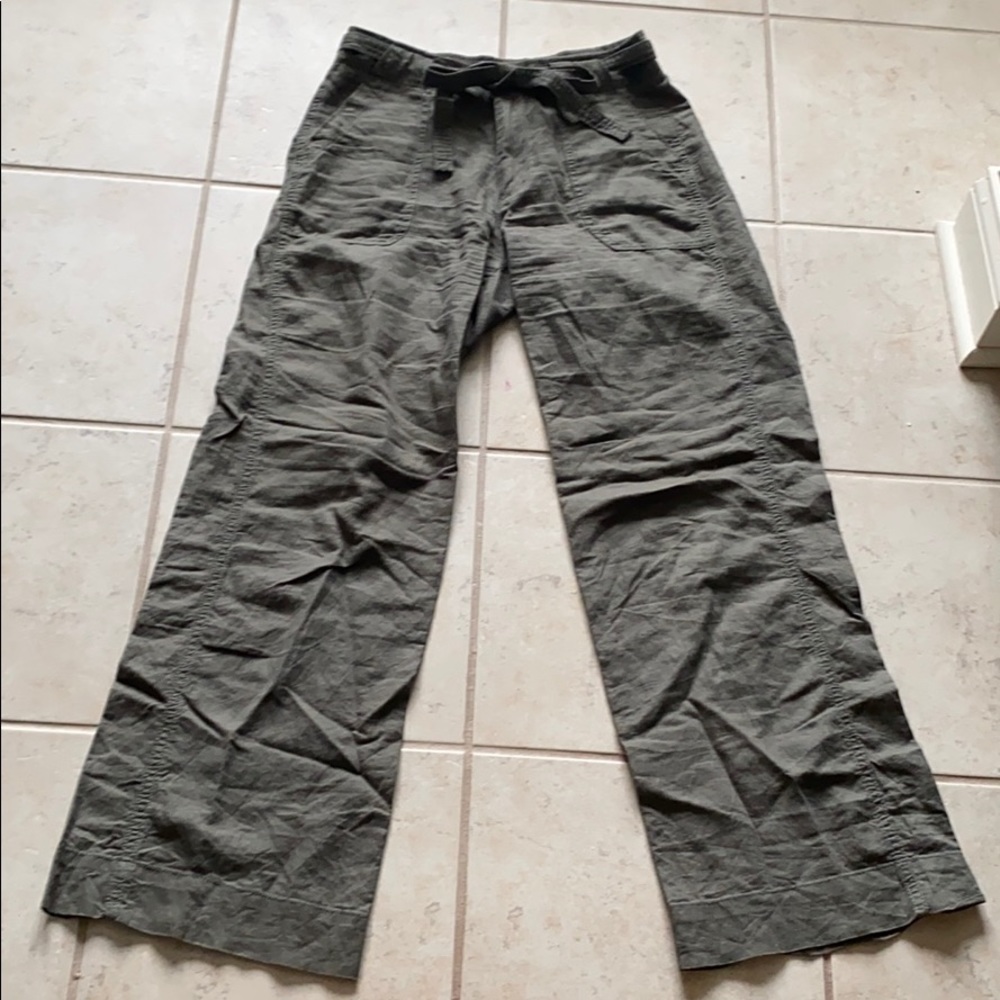 Wide Leg Tie-Belt Trouser by Gap